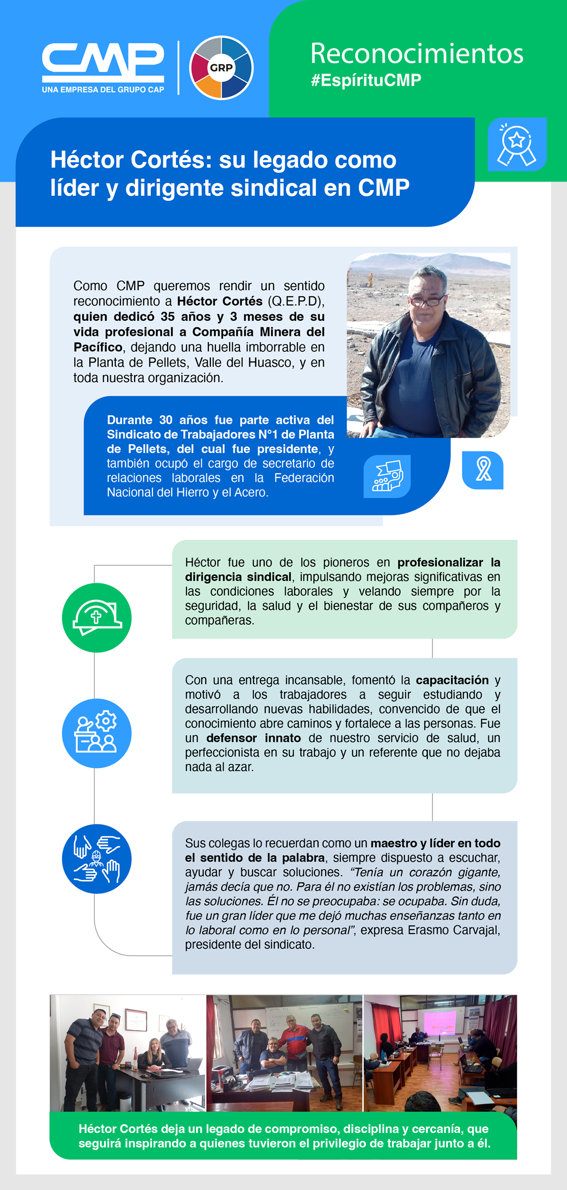 Reconocimiento espíritu CMP-Héctor Cortes Núñez